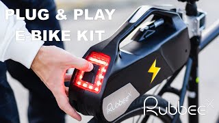 Wireless ebike conversion kit Rubbee X Overview  Unboxing installation and test ride [upl. by Allecram823]