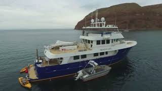 SOLD 92 Allseas Luxe Expedition yacht in Sea of Cortez Drone arial video wwwlovethatyachtcom [upl. by Devon]