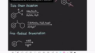 37 Sidechain oxidation and other reactions at the benzylic position [upl. by Iaj]