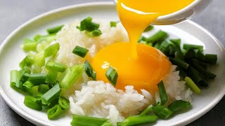 How to make fried rice with eggs and spring onion [upl. by Phenica126]