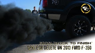 From Stock To Finish  DPFEGR Delete amp No Limit Intake on 2013 Ford F350 [upl. by Florie503]