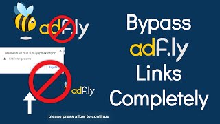 How To Bypass AdFly Links Automatically 2024  Bypass ADFLYs quotPLEASE PRESS ALLOW TO CONTINUEquot [upl. by Fay371]