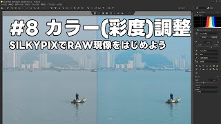 SILKYPIXでRAW現像をはじめよう 8 カラー（彩度）調整 [upl. by Aicram]