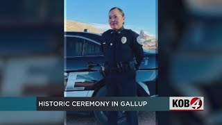 Gallup swears in first female Navajo police chief [upl. by Irat]