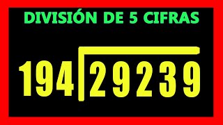 ✅👉 Divisiones de 5 cifras en el dividendo y 3 en el divisor [upl. by Neehs]