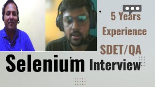 Automation Testing mock interview for experienced  58 YOE SeleniumGIT RestAssured Cucumber [upl. by Yntrok]