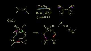 Syn dihydroxylation  Alkenes and Alkynes  Organic chemistry  Khan Academy [upl. by Gwyneth]