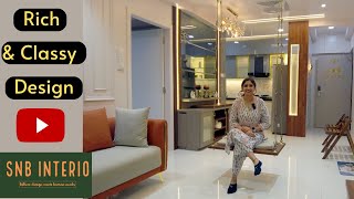 Amanora Gold  Classy amp Rich Design  2BHK Home Interior Design  Interior Design Ideas  Pune [upl. by Syhr]