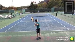 NTRP 40 vs 45 Singles  Scott v Davis  103124  Hitting session [upl. by Slin]