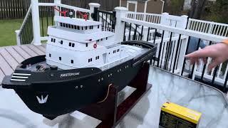 Artesania Latina Amsterdam RC Tug part 2 [upl. by Thun]