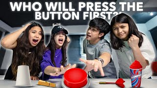 FIRST To Press The Button Challenge Paunahan  Ranz And Niana [upl. by Romney511]