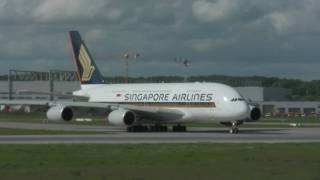 Singapore Airlines A380 take off [upl. by Bohun]