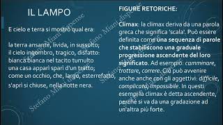 Il lampo  Giovanni Pascoli  analisi formale e delle figure retoriche [upl. by Conners445]