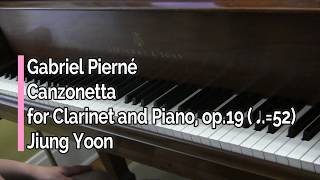 Piano Part  Pierné Canzonetta for Clarinet and Piano Op19 ♩52 [upl. by Greyson]