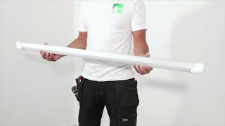 4lite IP20 LED Batten Installation Video  Screwfix [upl. by Joktan]