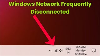 WiFi Disconnected Frequently  Fix [upl. by Arte886]