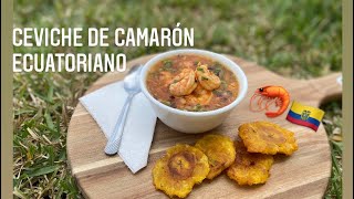 Cómo hacer ceviche de camarón ecuatoriano 🦐 🇪🇨 [upl. by Ahsenek695]