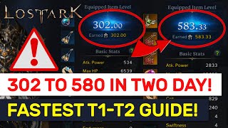 FASTEST Ways For Item Level 302 to 580 In Lost Ark  Lost Ark [upl. by Ellenrad]