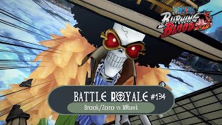 Battle Royale 134  Boneyard Festival  BrookZoro vs Mihawk  One Piece  Burning Blood [upl. by Imarej716]