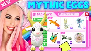 Opening 100 MYTHIC Eggs To Get All NEW LEGENDARY MYTHIC PETS In Adopt Me [upl. by Kcirderf]