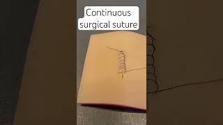 Continuous suture surgeon sutureremoval medstudent medschool plasticsurgery dermatology [upl. by Amalbena]