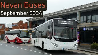 Navan Buses  September 2024 [upl. by Ainoda]