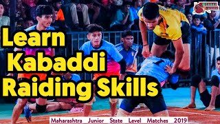 Learn Kabaddi Raiding Skills  Top 10 Best Kabaddi Raids  Junior Kabaddi State Level Matches Hit👍 [upl. by Airetak]