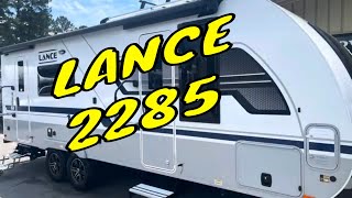 NEW 2023 LANCE 2285 TRAVEL TRAILER Dodd RV Walkthrough Solar Rear Kitchen [upl. by Hanselka]