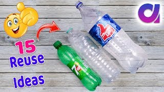 15 most amazing way to reuse plastic bottle  Best out of waste  Artkala 519 [upl. by Elkraps]