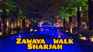 zawaya walk  artificial rain street in sharjah  Humaraysath [upl. by Drain906]