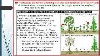 tronc commun   Influence du climat sur le comportement des végétaux et des animaux [upl. by Yokum]