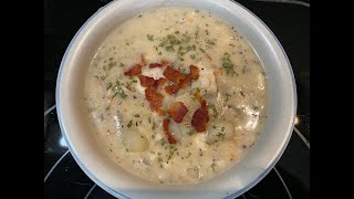 New England Fish Chowder Recipe  Haddock [upl. by Hibben]