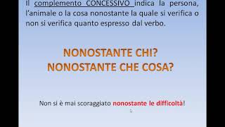 GRAMMATICA Il complemento concessivo [upl. by Hehre]