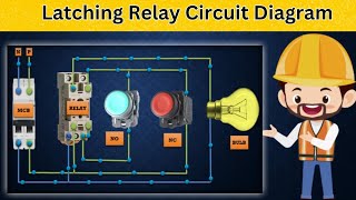 Latching Relay Circuit Diagram  Latching Relay  Holding Relay [upl. by Eveneg]