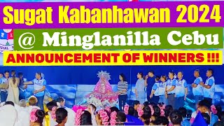 Sugat Kabanhawan Festival 2024 ANNOUNCEMENT OF WINNERS Minglanilla Cebu MARCH 31 2024 Easter Sunday [upl. by Liv]