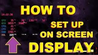 HOWTO setup and read RivaTuner On Screen Display OSD [upl. by Bordie]