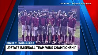 Upstate youth baseball team wins national tournament at Cooperstown [upl. by Mannes839]