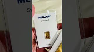 1g Vs 1oz Metalor Gold Bar 9999 24K [upl. by Zohar]