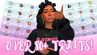 MEGA CC TRAITS HAUL  OVER 80 TRAITS  THE SIMS 4 [upl. by Raviv]