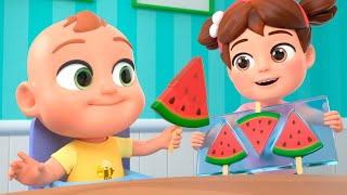 Ice Cream Song  Watermelon Ice Cream More Newborn Educational Nursery Rhymes amp Kids Songs [upl. by Harriman]