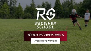 Youth Wide Receiver Drills Speed Cuts [upl. by Holloway]