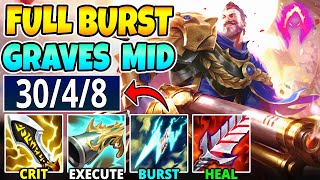 ONESHOT GRAVES MID IS SO BROKEN FULL BURST 65000 DAMAGE INSTANT EXECUTE  League of Legends [upl. by Atrebor]