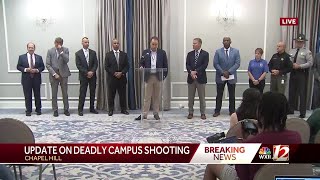 UNCChapel Hill Shooting press conference [upl. by Zsolway]