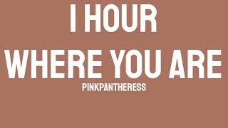 PinkPantheress  Where You Are 1 HOUR Ft WILLOW [upl. by Avonasac]