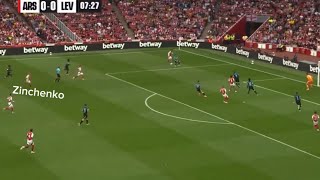 ARSENAL GOAL VS BAYERN LEVERKUSEN Zinchenko  PRESEASON FRIENDLY 40 [upl. by Liu]