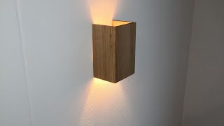 How to Make Wooden Lamp  Stair Wall Lamp  Step by Step  DIY Decoration Idea  Wandleuchte [upl. by Harod]