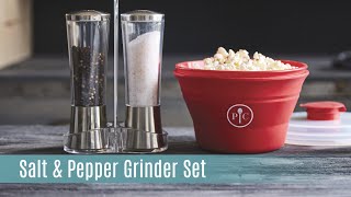 Salt And Pepper Grinder Set  Pampered Chef [upl. by Leahcimal239]