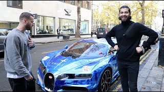 CARNAGE CHAOS CASH My friend TGE checks out the Lanistar BUGATTI CHIRON [upl. by Relyhs577]