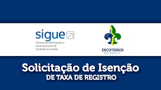 Solicitação de Isenção de Taxa de Registro [upl. by Osei702]