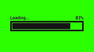 Loading Bar 2  Green Screen  Chroma Key [upl. by Anicart]